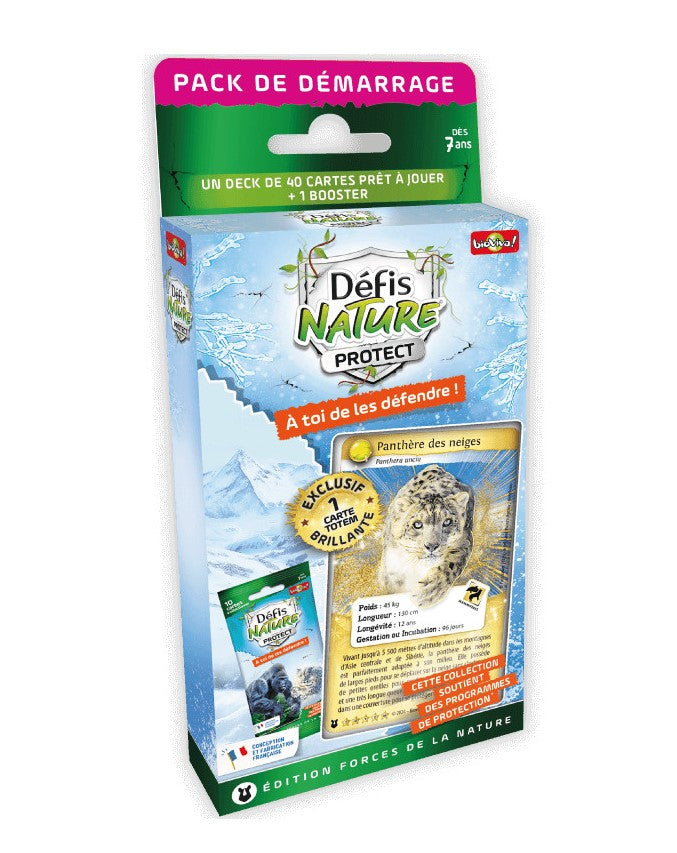 DEFIS NATURE PROTECT CARD GAME - STARTER PACK: SNOW LEOPARD (EN)