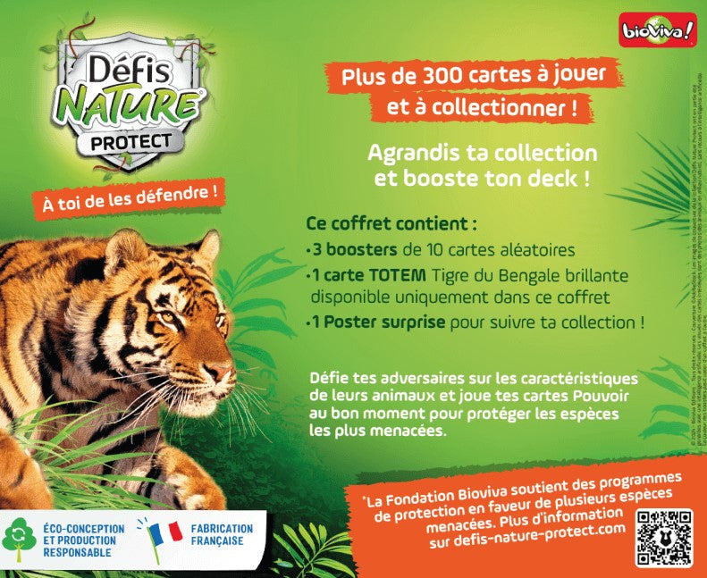 NATURE CHALLENGES PROTECT GAME - 3 BOOSTERS BOX: TIGER (FR)