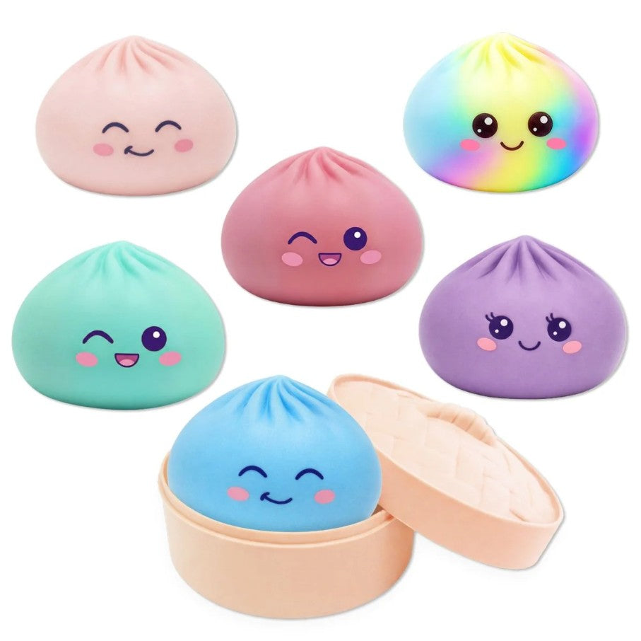 PASTEL COLOR MINI SQUISHY DUMPLING MYSTERY BOX 6 CM (2.4") - RARE RAINBOW