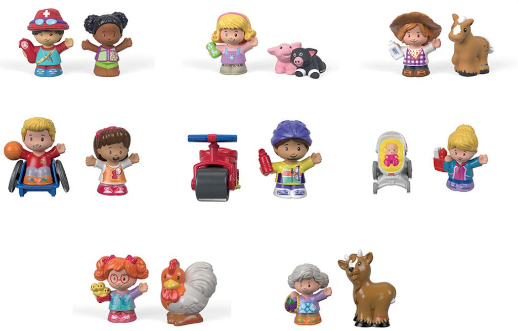 FISHER-PRICE - LITTLE PEOPLE - ENSEMBLE DE 2 FIGURINES ASSORTIES