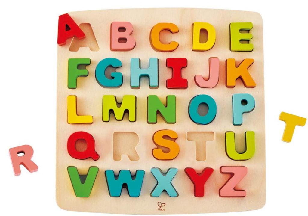 HAPE - WOODEN ALPHABET PUZZLE 24 PIECES - UPPERCASE LETTERS