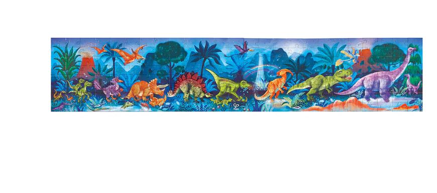 HAPE 200-PIECE PUZZLE - GLOW-IN-THE-DARK DINOSAURS #E1632