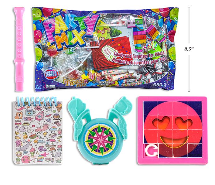 BONBON - PINATA PARTY MIX - BONBONS ET SURPRISES ASSORTIES DE 650G