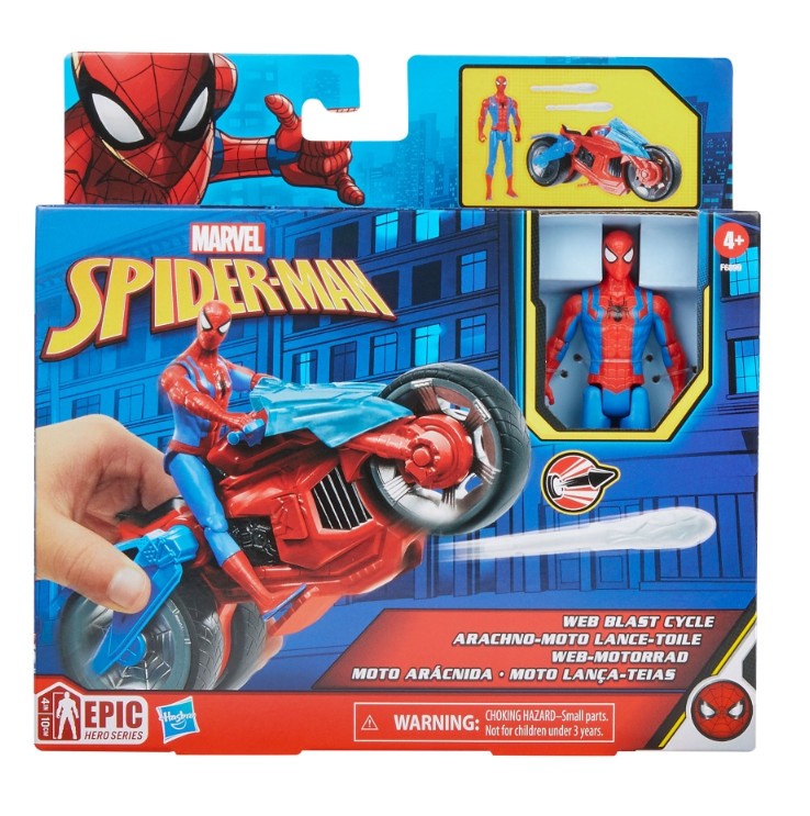 MARVEL SPIDER-MAN - MOTO ARAIGNÉE LANCE TOILE