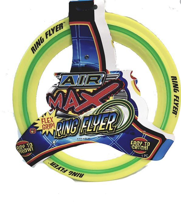 RUBBER AIR MAX FRISBEE (4 ASSORTED COLOURS)