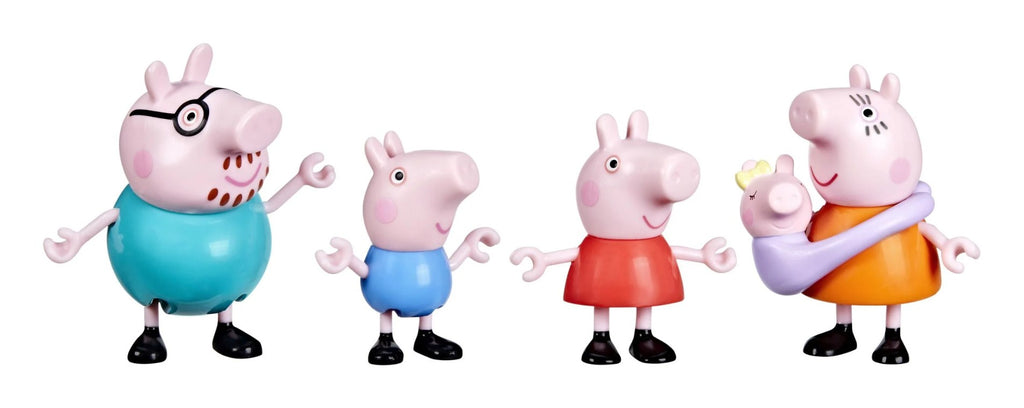 PEPPA PIG - SET OF 4 PEPPA PIG FAMILY FIGURES + BABY