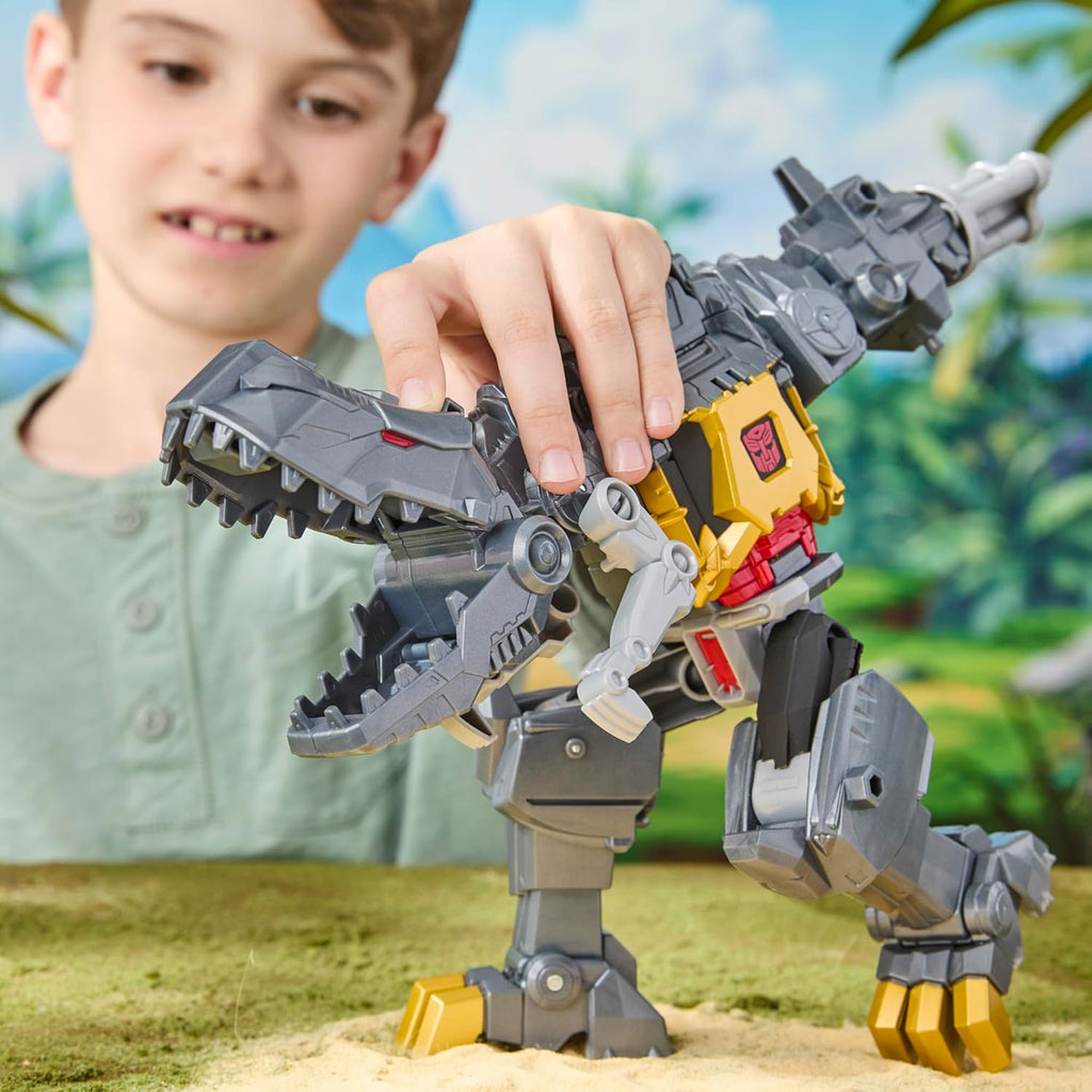 TRANSFORMERS CYBERWORLD - GRIMLOCK MORSURE ET COMBAT FIGURINE 22,5 CM (9")
