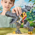 TRANSFORMERS CYBERWORLD - GRIMLOCK MORSURE ET COMBAT FIGURINE 22,5 CM (9")