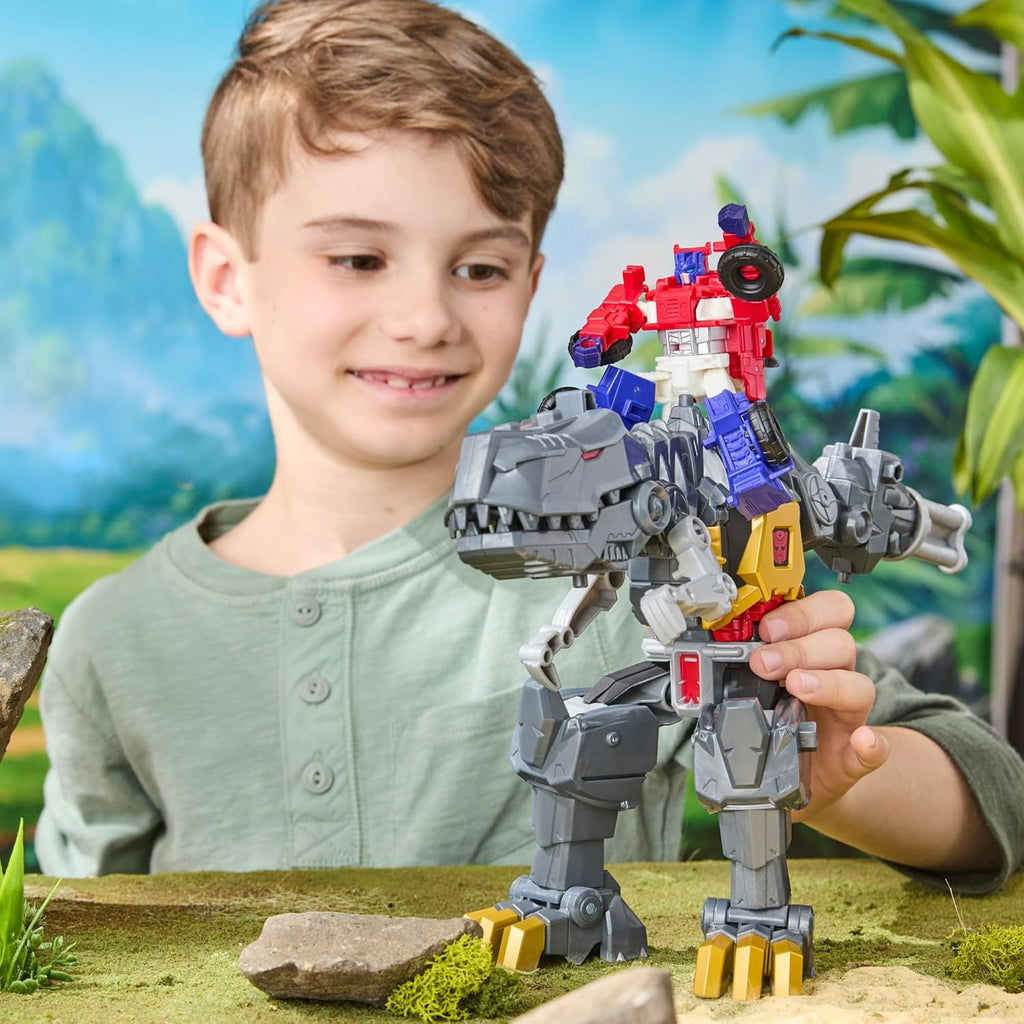 TRANSFORMERS CYBERWORLD - GRIMLOCK MORSURE ET COMBAT FIGURINE 22,5 CM (9")
