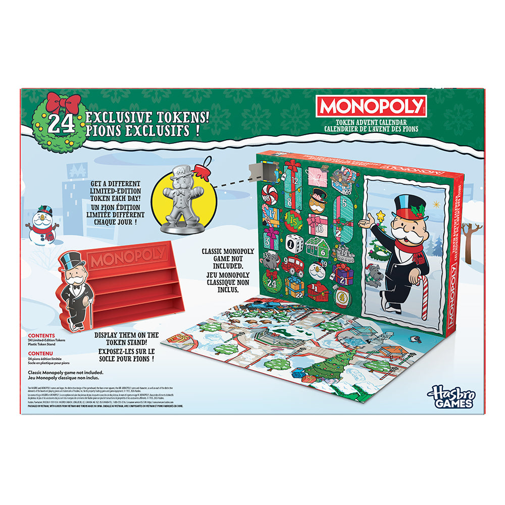 JEU MONOPOLY JETON DE L'AVENT (CALENDRIER DE NOËL) - Version multilingue