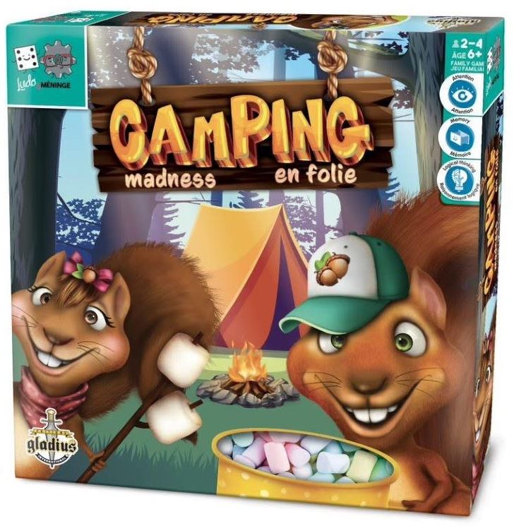 LUDO & BRAINTEASER GAME - CRAZY CAMPING