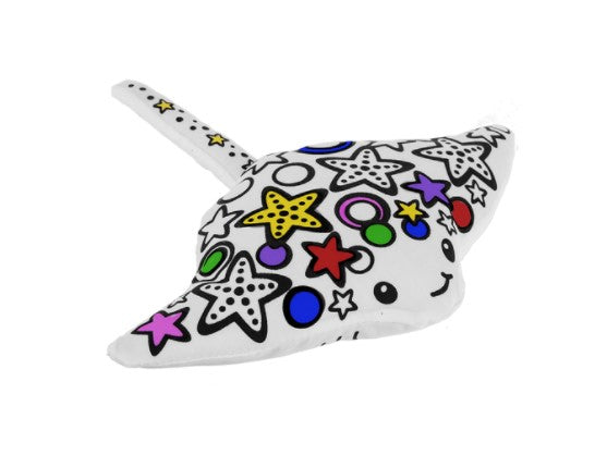 PELUCHE - MINI ENSEMBLE DE COLORIAGE POISSON RAIE 6" (7 PIÈCES)