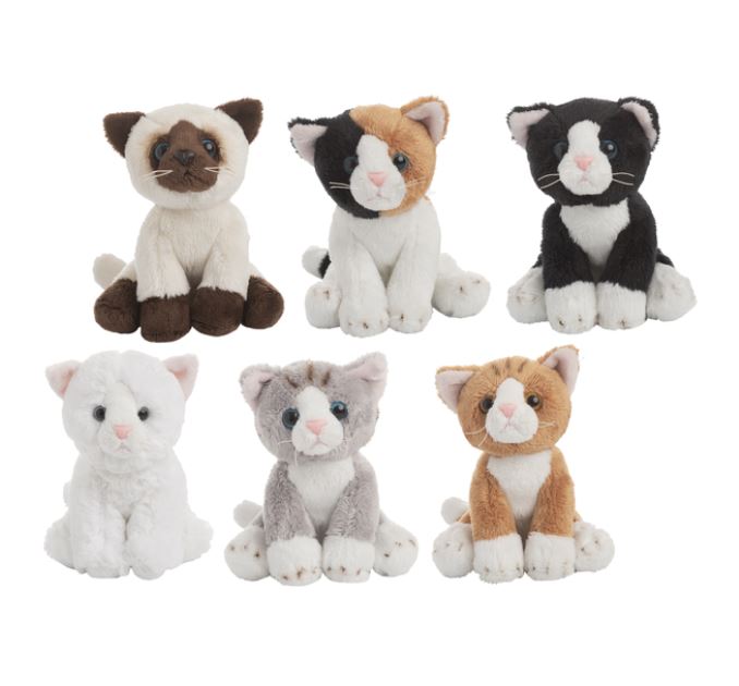 PELUCHE - MINI CHATS 5" COLLECTION HERITAGE ASST