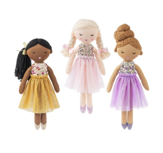 PLUSH DOLL FLOWER 14" ASST