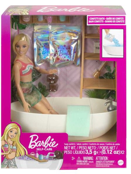 BARBIE - CONFETTI BATH WELLNESS PLAYSET