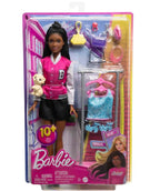 BARBIE - BROOKLYN - PLAYSET - HAIRSTYLIST DOLL AND 14 ACCESSORIES