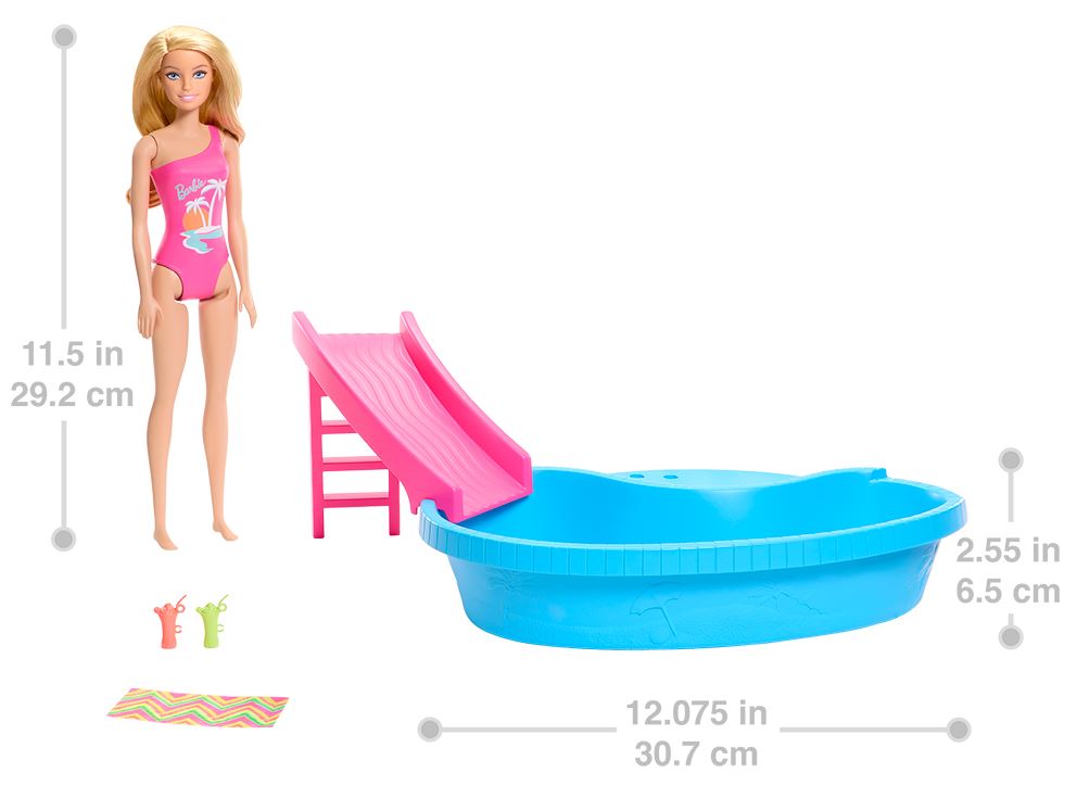BARBIE AVE - POUPÉE AVEC PISCINE