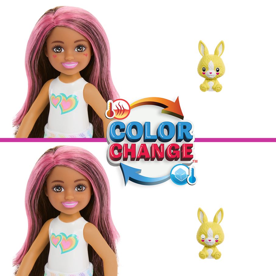 BARBIE CUTIE REVEAL - CHELSEA SÉRIE COULEUR DE RÊVE ASST