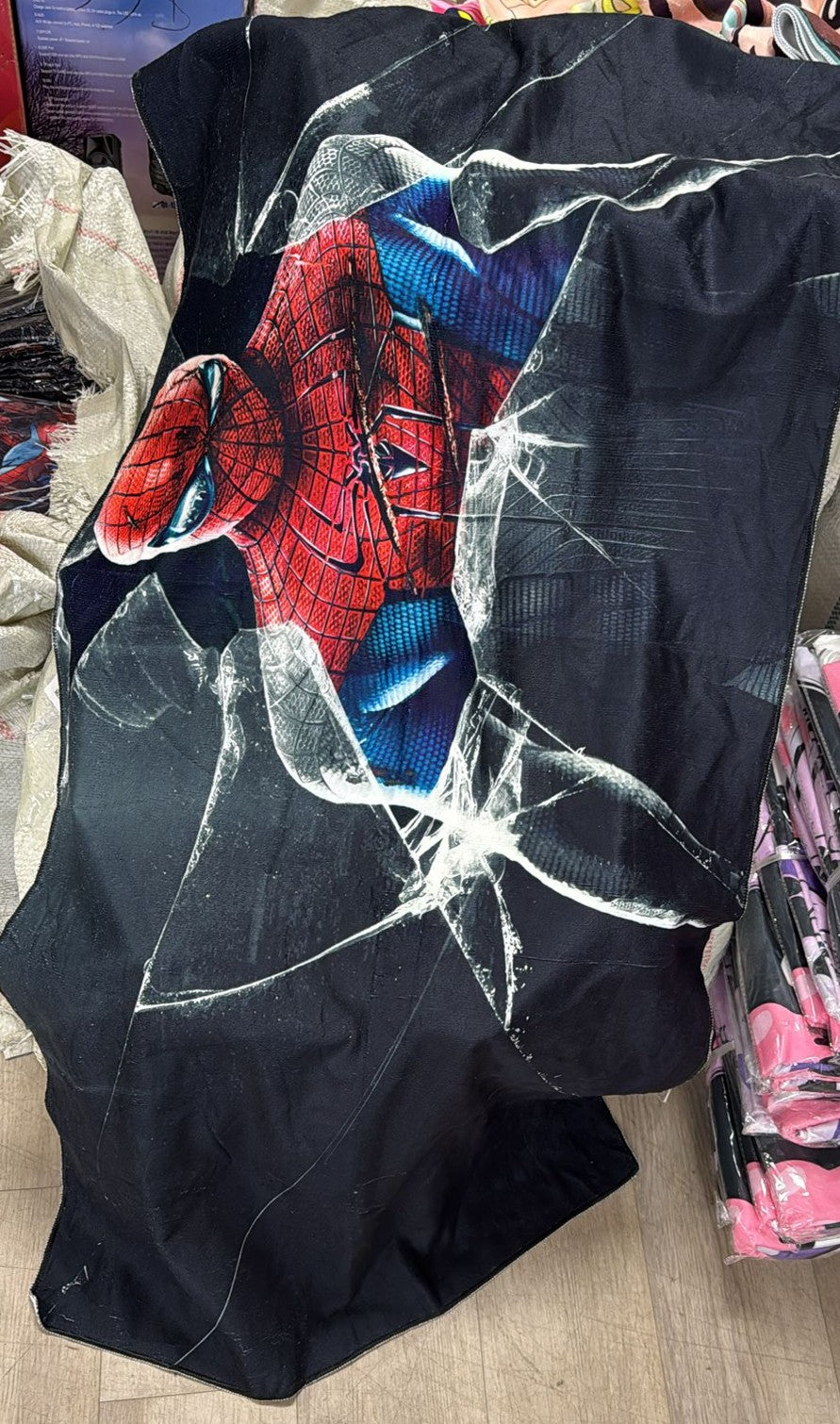 SERVIETTE - SPIDER-MAN (FOND NOIR)