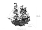 METAL EARTH ICONX - BLACK PEARL - BLACK MODEL