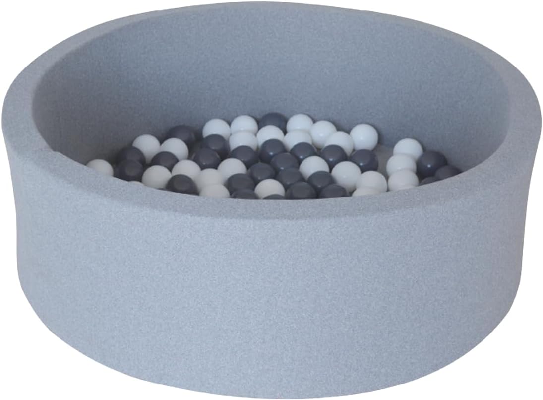 MIMA – PISCINE À BALLES POP-UP AVEC 100 BALLES NOIRES ET BLANCHES