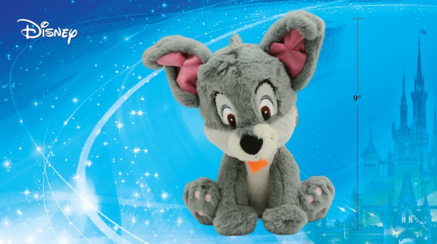 PELUCHE DOUCE DISNEY PETITS ANIMAUX - TRAMP LA BELLE ET LE CLOCHARD