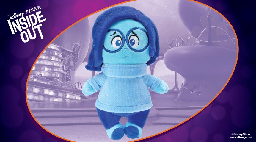 PELUCHE DISNEY PIXAR VICE-VERSA - TRISTESSE (SADNESS) 30 CM (12")