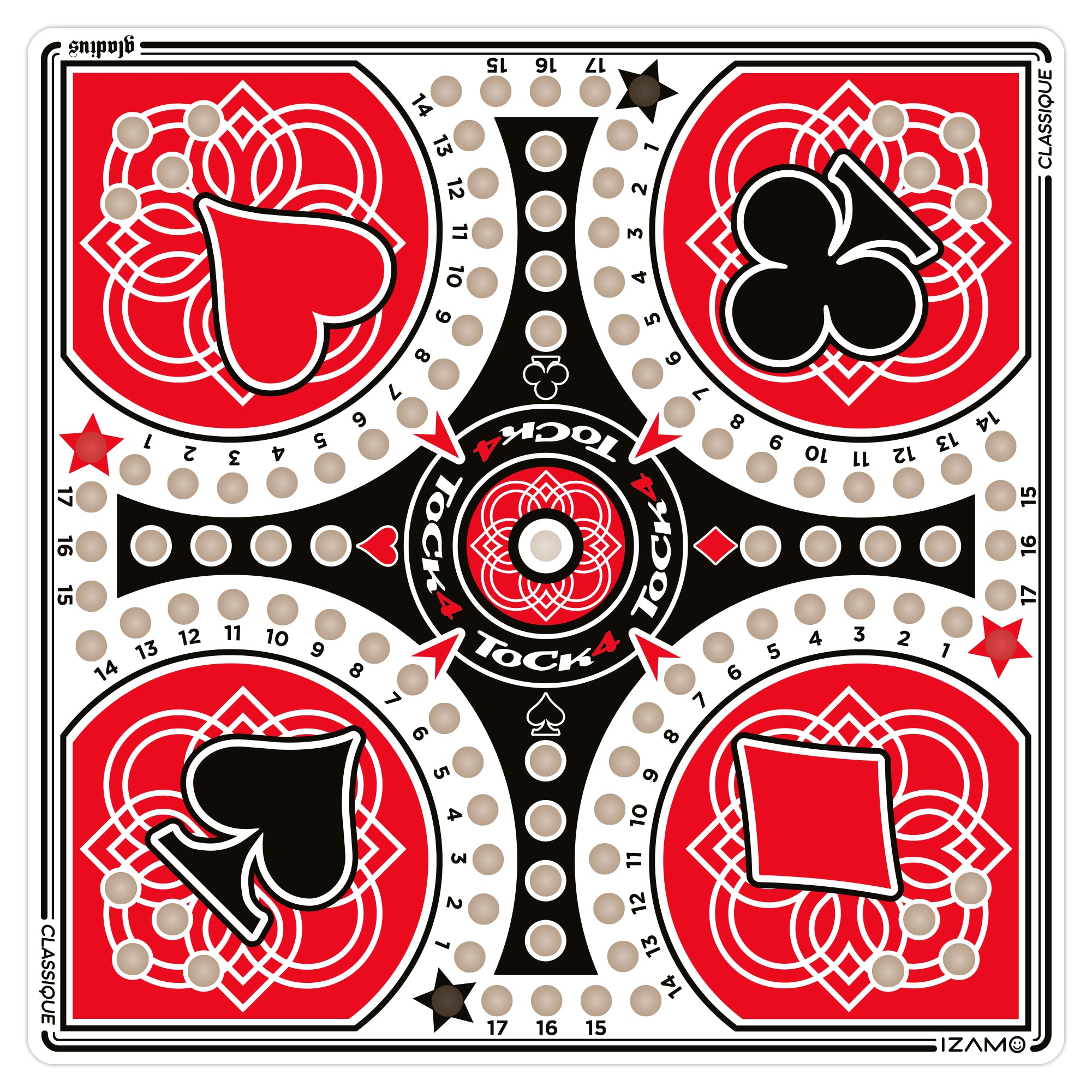 JEU DE TOCK - 4 JOUEURS - 15" - CLASSIQUE