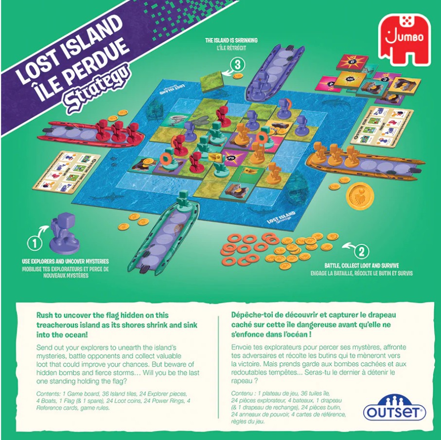 STRATEGO GAME - LOST ISLAND (BILINGUAL)