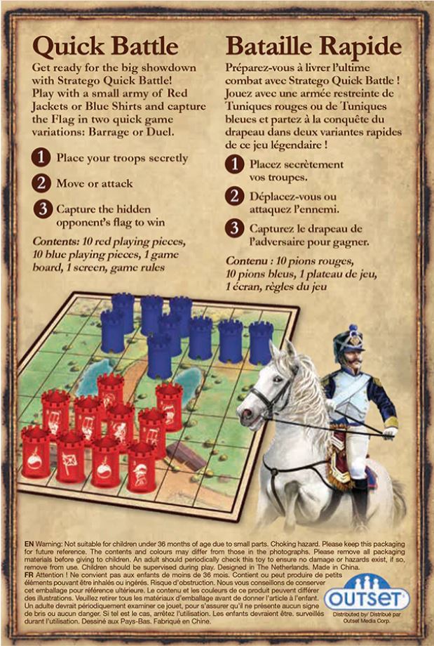 STRATEGO QUICK BATTLE CARD GAME (BILINGUAL)