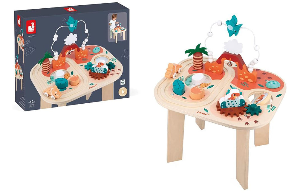 JANOD - WOODEN DINO ACTIVITY TABLE