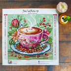 JACAROU - COFFEE WITH MILK 30CM X 30CM - DIAMOND DOTZ