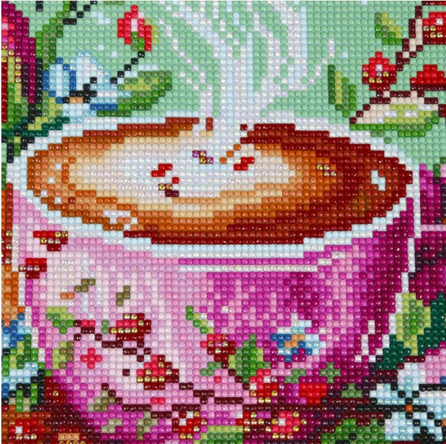 JACAROU - COFFEE WITH MILK 30CM X 30CM - DIAMOND DOTZ