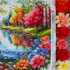 JACAROU - LAC PAISIBLE 50CM X 70CM - DIAMOND DOTZ