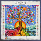 JACAROU - TREE IN HEARTS 30CM X 30CM - DIAMOND DOTZ