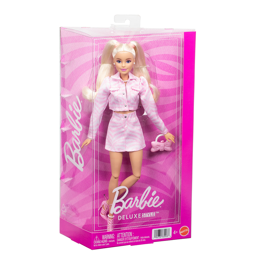 BARBIE FAB - POUPÉE DELUXE STYLE NO 9 - VESTE ET JUPE EN JEAN ROSE