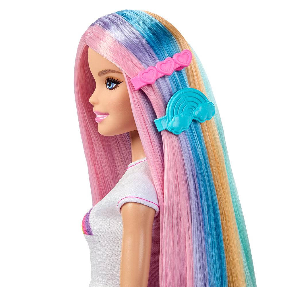 BARBIE FAB - POUPÉE CHEVELURE ARC-EN-CIEL