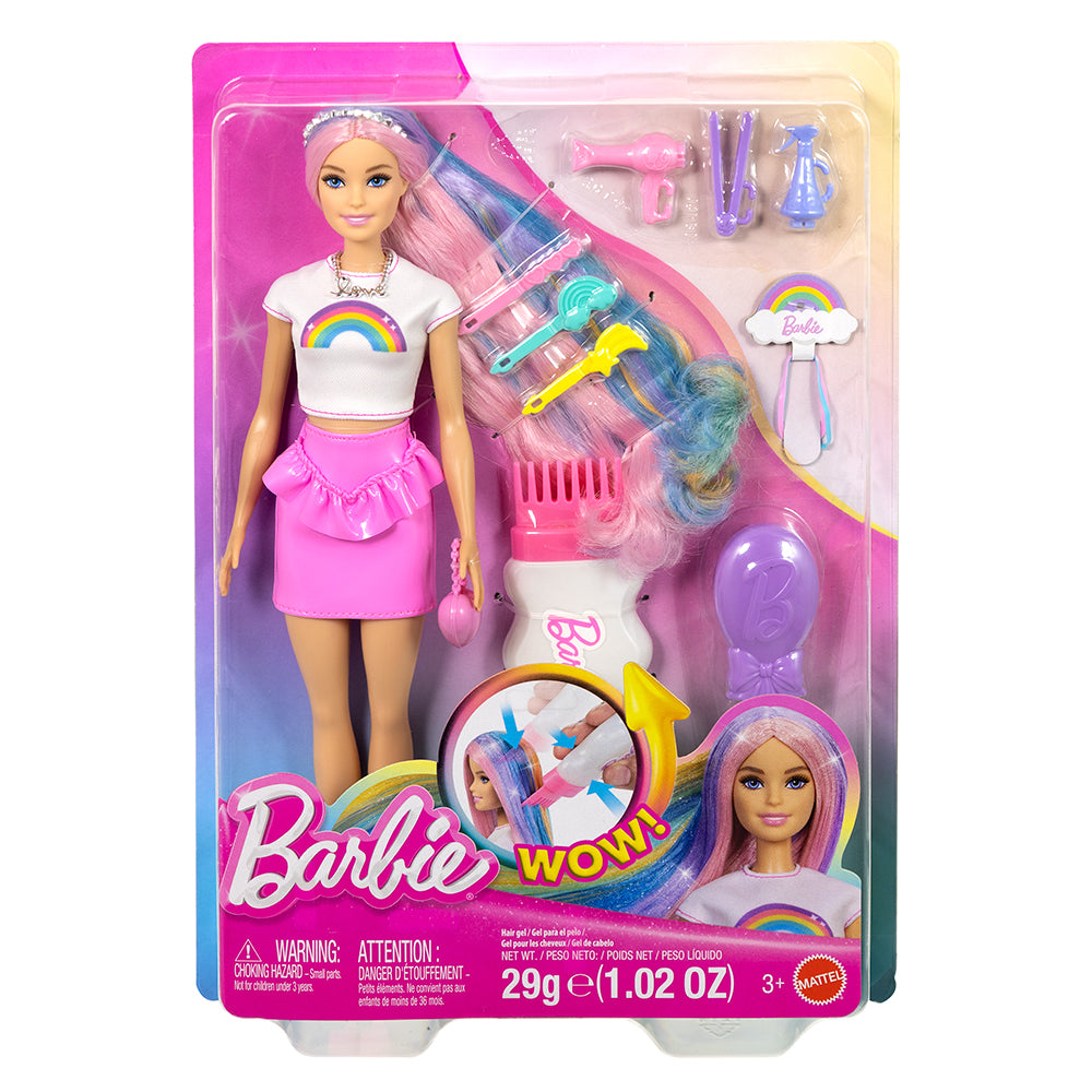 BARBIE FAB - POUPÉE CHEVELURE ARC-EN-CIEL