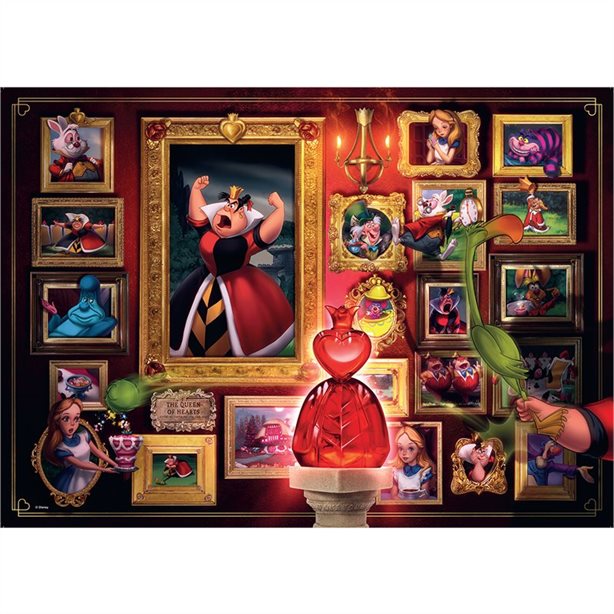 // RAVENSBURGER JIGSAW PUZZLE 1000 PIECES - DISNEY VILLAINOUS QUEEN OF HEARTS #15026 (NOW #12001111)