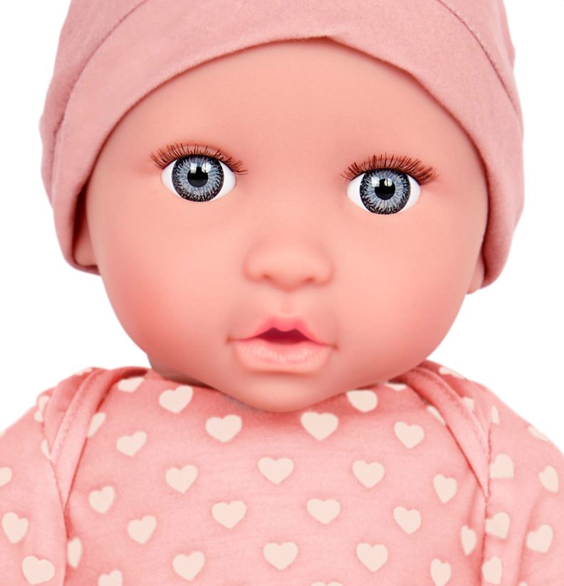 LULLABABY - 35.5 CM DOLL WITH PINK PAJAMAS AND HAT