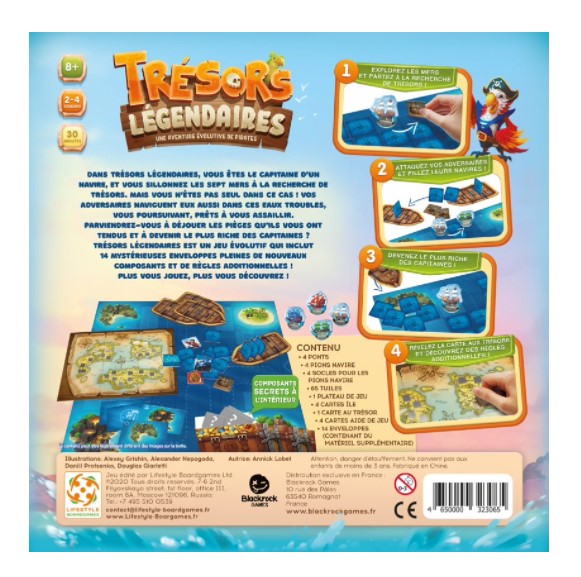 JEU TRÉSORS LÉGENDAIRES