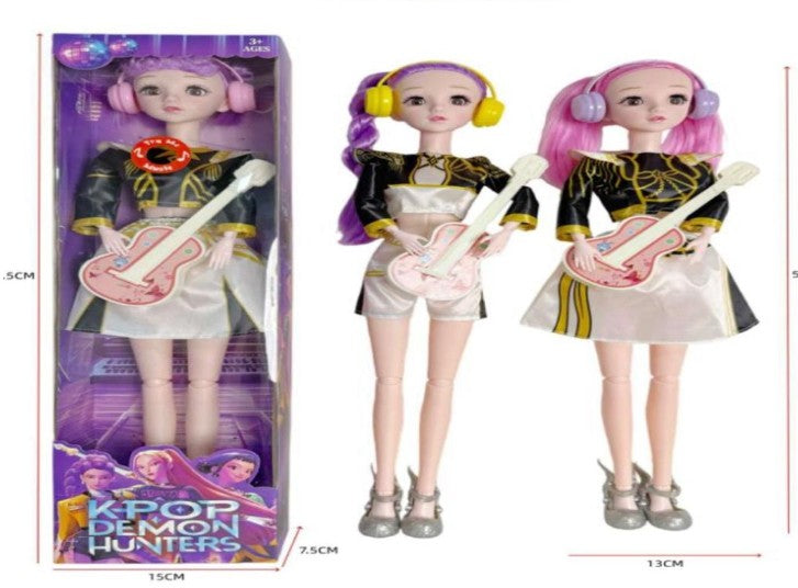 K-POP WARRIORS - KPOP DEMON HUNTERS DOLL WITH SOUNDS AND LIGHTS 58 CM (23") ASST