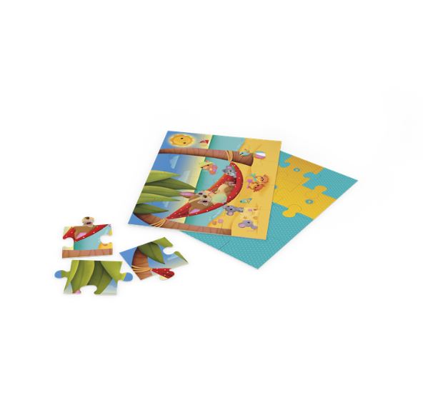 IELLO JIGSAW PUZZLE 12 PIECES - LOKI AT THE BEACH #PLA-002