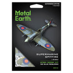 METAL EARTH -SUPERMARINE SPITFIRE AIRPLANE 2 SHEETS