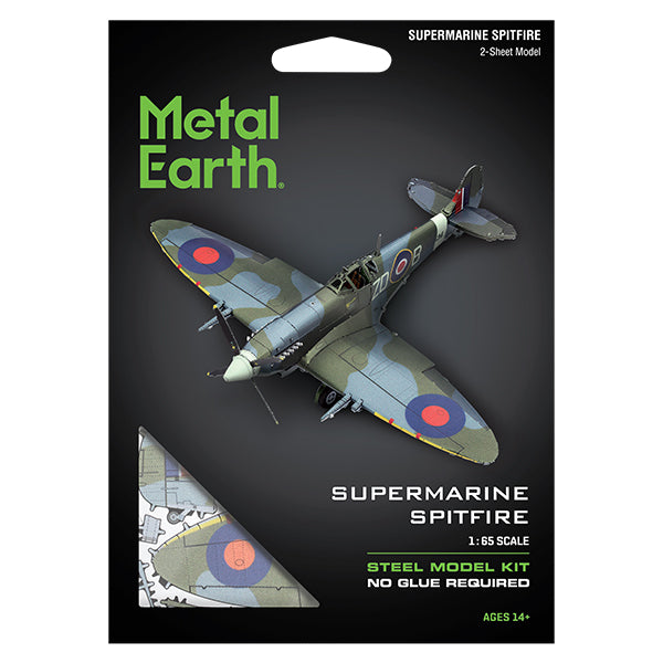 METAL EARTH -SUPERMARINE SPITFIRE AIRPLANE 2 SHEETS