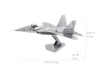 METAL EARTH -AVION F-22 RAPTOR 1 FEUILLES