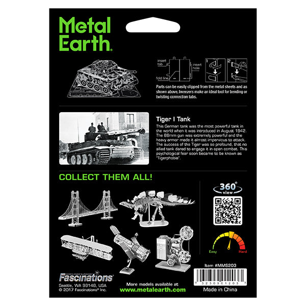 METAL EARTH - TIGER TANK 2 SHEETS