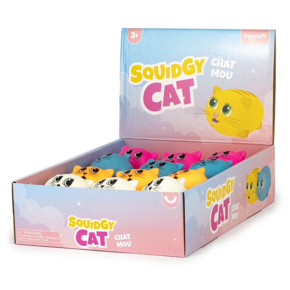 KEYCRAFT - SQUISHY CHATS SQUIDGY AUX VISAGES KAWAII ASST