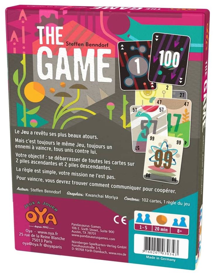 JEU THE GAME HAUT EN COULEUR