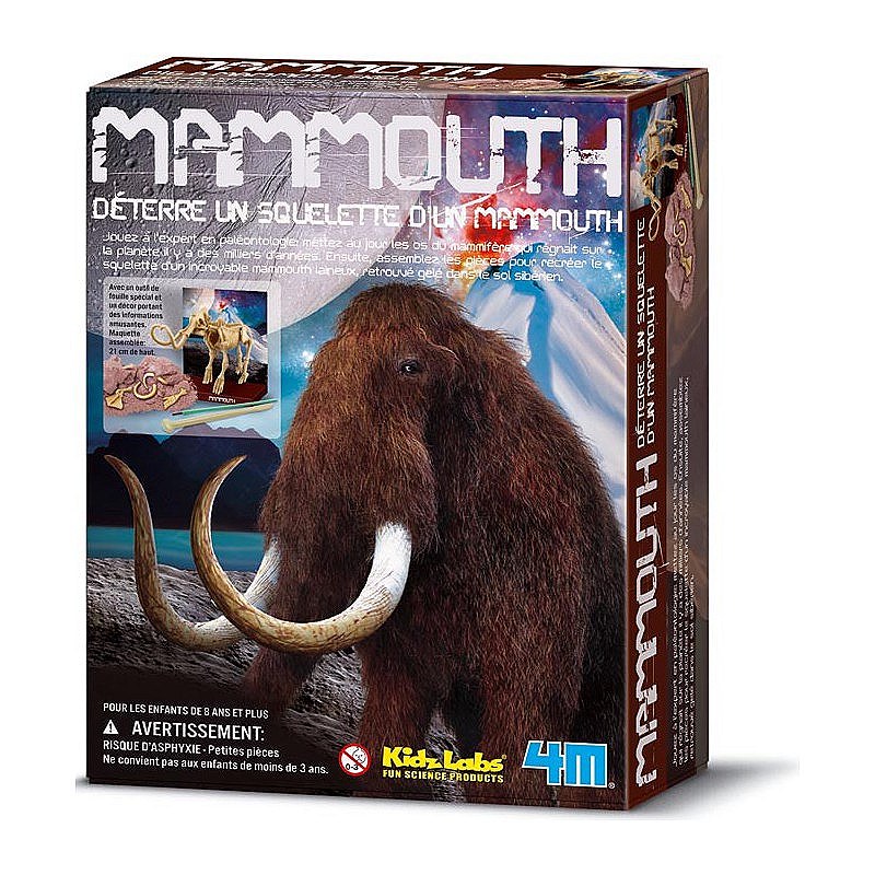 TROUSSE DE FOUILLE - SQUELETTE DE MAMMOUTH À CREUSER